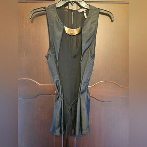 Vintage Halston Heritage Sleeveless Silk/Chiffon Top
